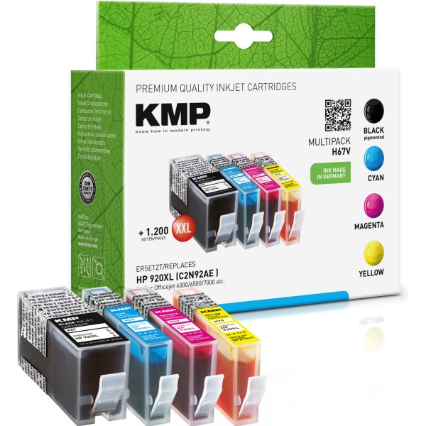 KMP Tintenpatrone H67V 1717,0055 wie Nr.920XL sw/c/m/y 4St