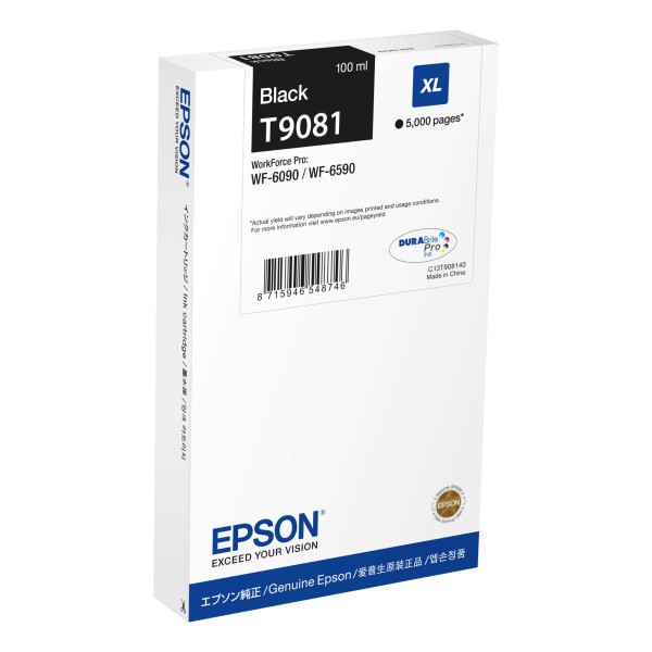 Epson Tintenpatrone C13T90814N T9081 5.000Seiten schwarz