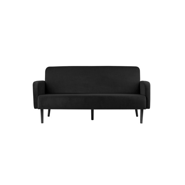 Paperflow Sofa LISBOA LC3PV.01.01 3Sitzer Samt sw/sw