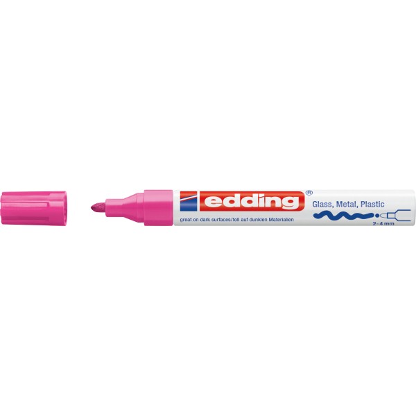 edding Lackmarker 750 4-750-9-009 2-4mm Rundspitze permanent rosa