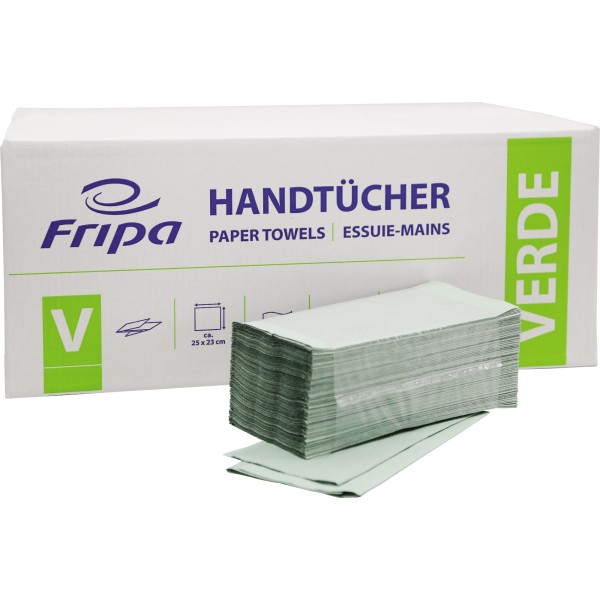 Fripa Papierhandtuch Verde 4021101 V-Falz 25x23cm gn 20x250 Bl./Pack.