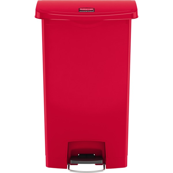 Rubbermaid Tretabfalleimer Slim Jim 1883568 Kunststoff 68l rot