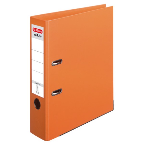 Herlitz Ordner maX.file protect plus 10834471 A4 80mm PP orange