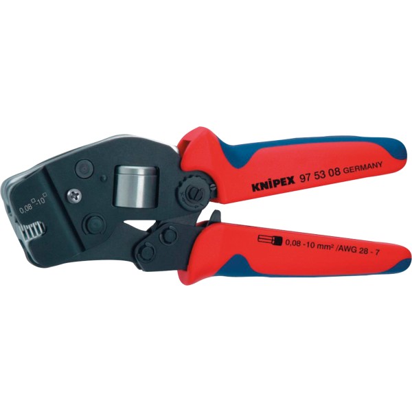 KNIPEX Crimpzange 97 53 08 190mm 0,08-10mm brüniert