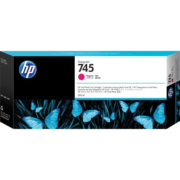 HP Tintenpatrone F9K01A Nr.745 300ml magenta