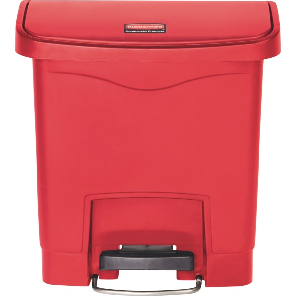 Rubbermaid Tretabfalleimer Slim Jim 1883563 Kunststoff 15l rot