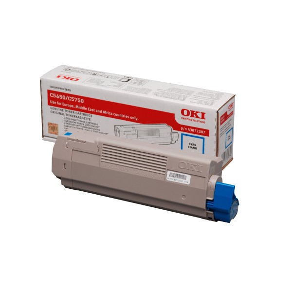 OKI Toner 43872307 2.000Seiten cyan