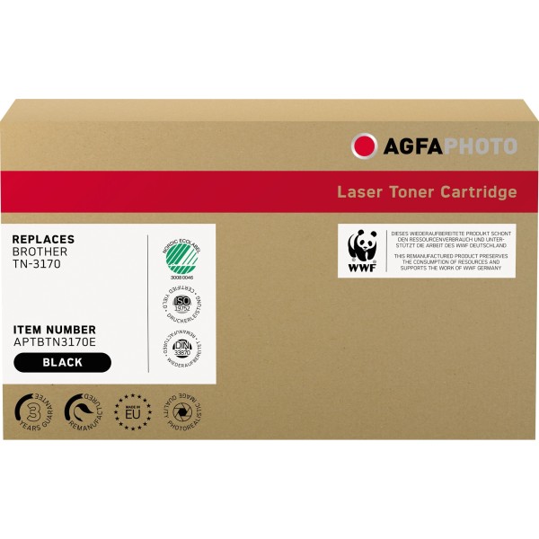 AgfaPhoto Toner APTBTN3170E wie Brother TN-3170 schwarz