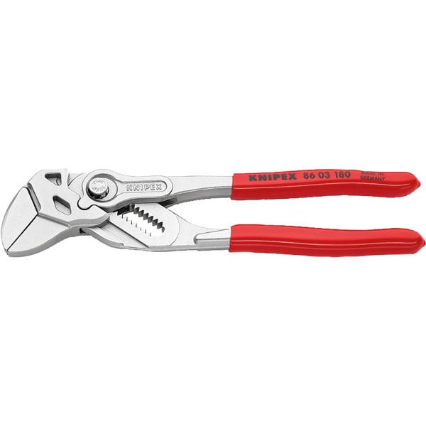 KNIPEX Zangenschlüssel 86 03 180 DIN ISO 5743 180mm Spannweite 35mm