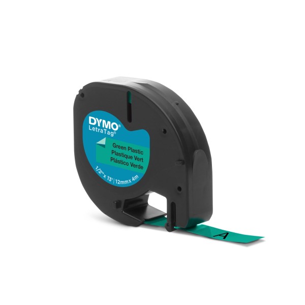 DYMO Schriftbandkassette LetraTag S0721640 12mmx4m sw auf gn