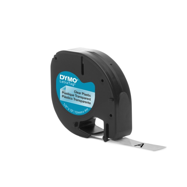 DYMO Schriftbandkassette LetraTag S0721530 12mmx4m sw auf tr