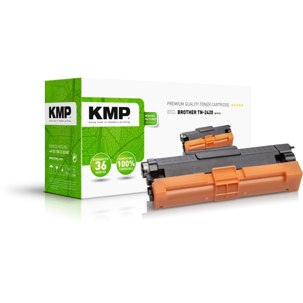 KMP Toner B-T116 1267,3000 wie Brother TN2420 schwarz