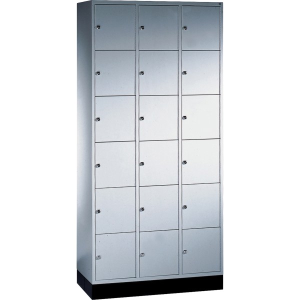 C+P Schließf.schrank 8670301S10004 18Fächer 1950x920x500mm lgr/lgr