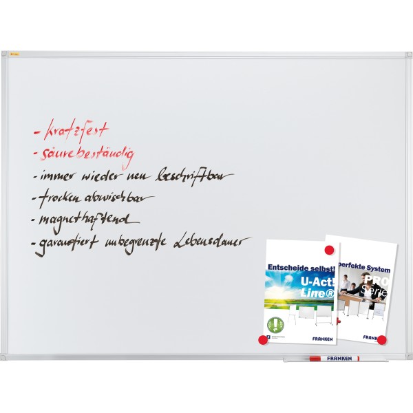 Franken Whiteboard X-tra Line SC3204 200x100cm emailliert weiß