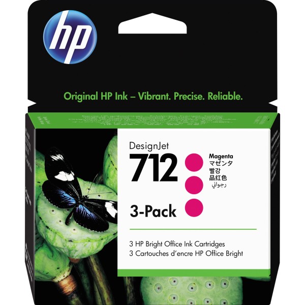 HP Tintenpatrone 3ED78A 712 29ml magenta 3 St./Pack