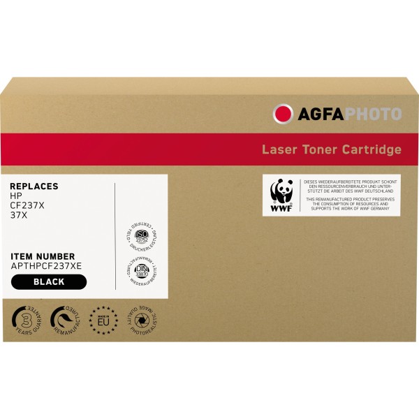 AgfaPhoto Toner APTHPCF237XE wie HP CF237X 37X schwarz