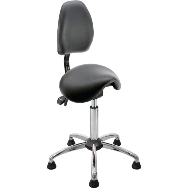 Meychair Hocker 04130 A4R-MED-TG-KL2 Gleiter Rücken sw