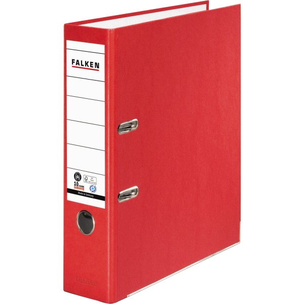 Falken Ordner Recycolor 11285632 DIN A4 80mm Papier rot