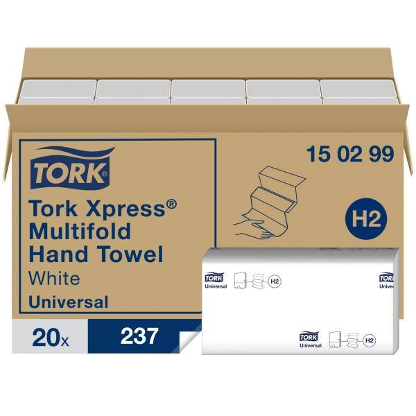 Tork Papierhandtuch 150299 21,3x23,4 2lagig ws 4.740 Bl./Pack.