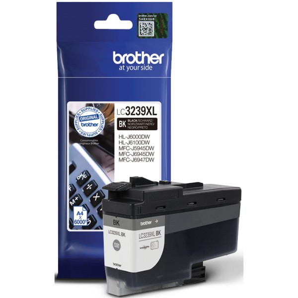 Brother Tintenpatrone LC3239XLBK 6.000Seiten schwarz